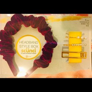 NWT 4 piece hair accessory set by Scunci